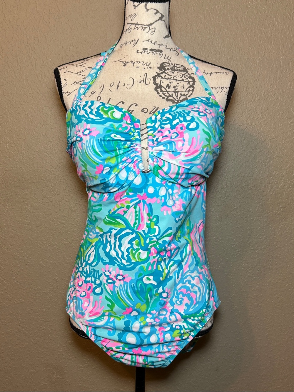 Lilly Pulitzer Dru One-Piece Swimsuit Size 16 - Picture 2 of 11